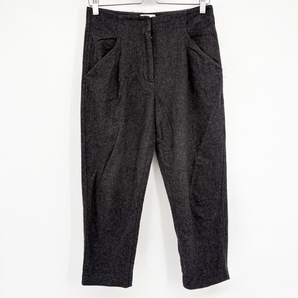 Wilfred Womens Charcoal Wool Cashmere Blend Minimalist Tapered‎ Trousers Size 2